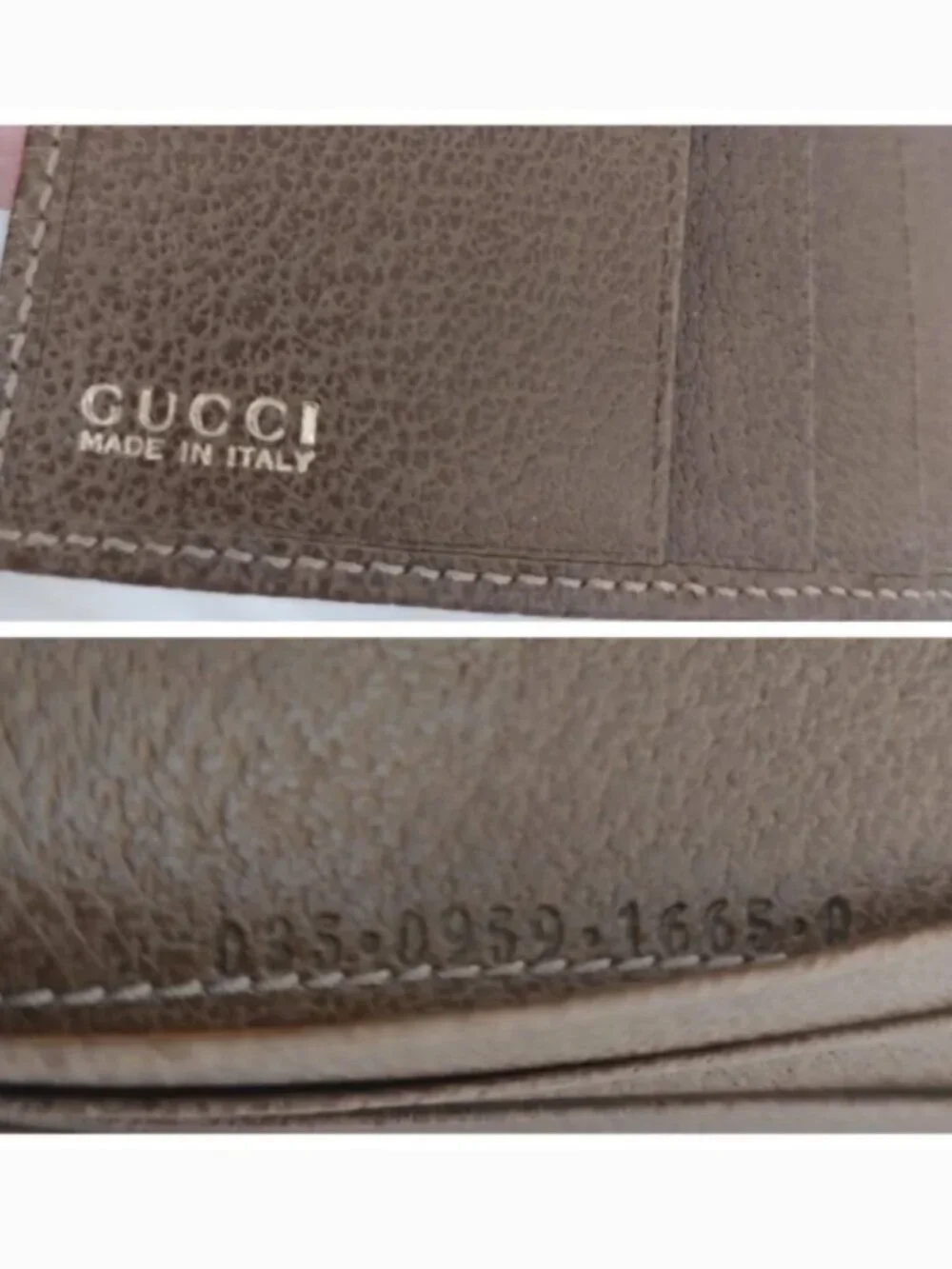 Gucci vintage 70s 80s buckle belt leather compact wallet w/box EUC